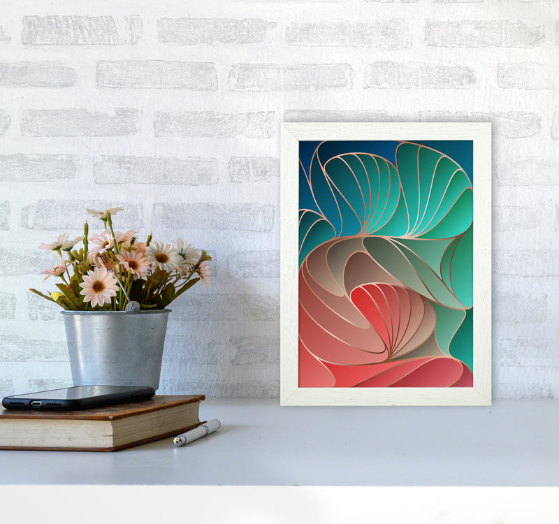 Colorful Art Deco I Art Print by Seven Trees Design A4 Oak Frame