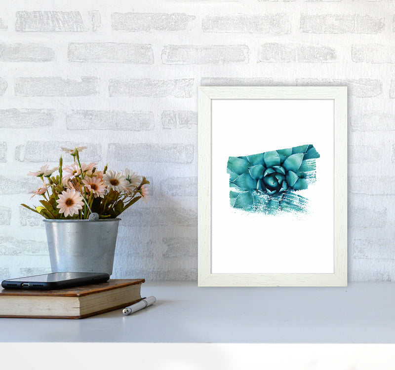 Modern Succulent II Art Print by Seven Trees Design A4 Oak Frame
