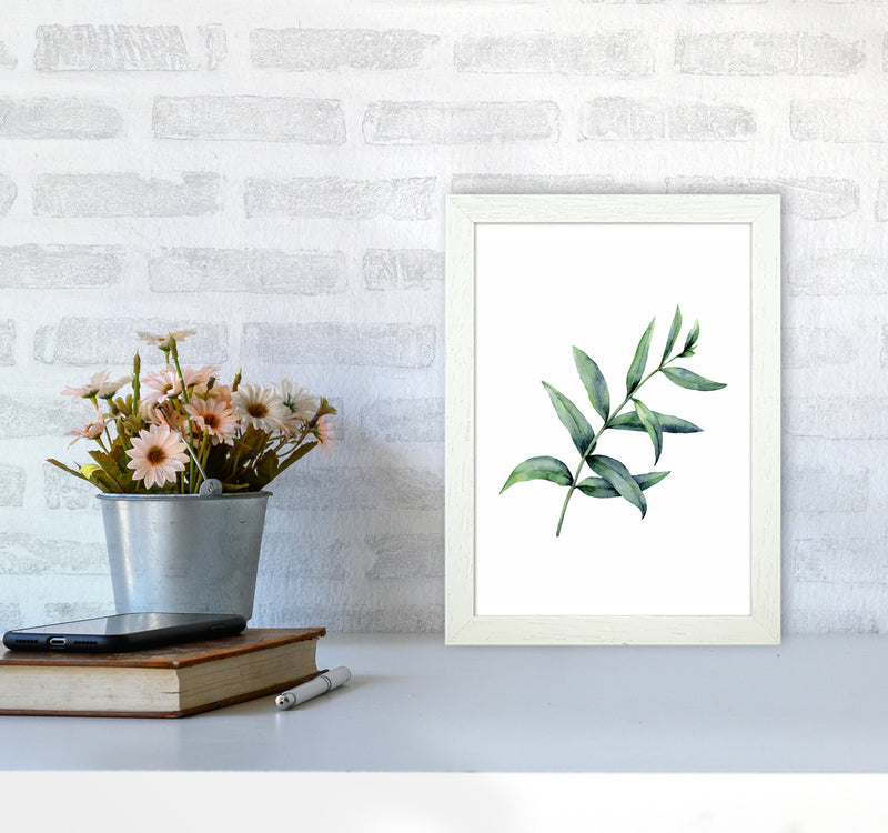 Watercolor Eucalyptus I Art Print by Seven Trees Design A4 Oak Frame