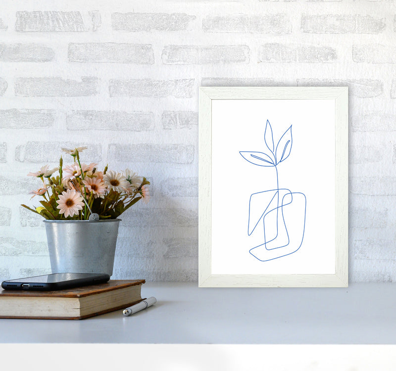 One Line Botanical II Art Print by Seven Trees Design A4 Oak Frame