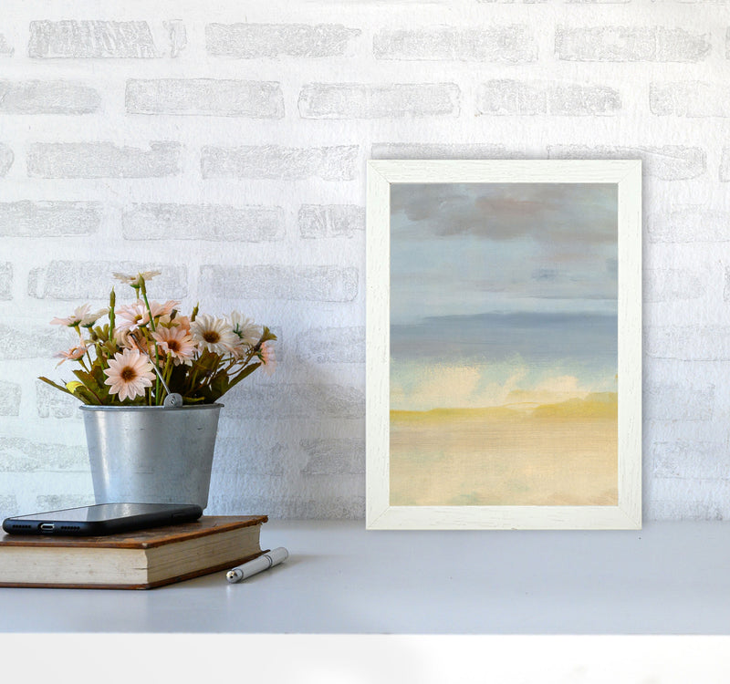 Sand, Ocean and Sky Art Print by Seven Trees Design A4 Oak Frame