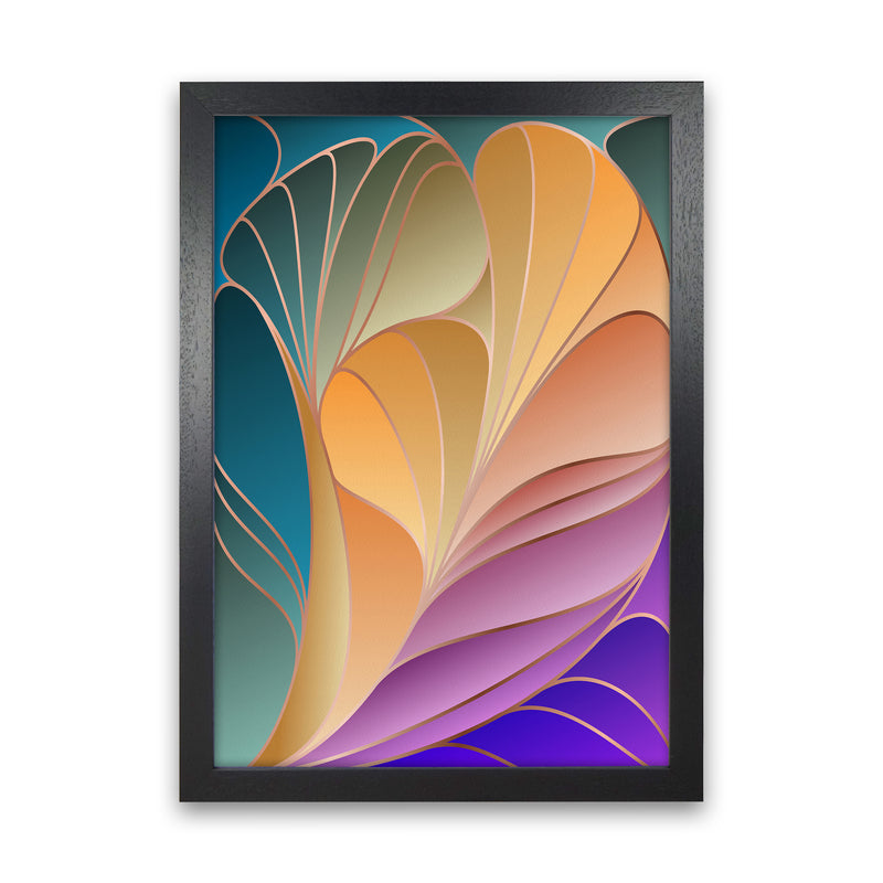 Colorful Art Deco IV Art Print by Seven Trees Design Black Grain