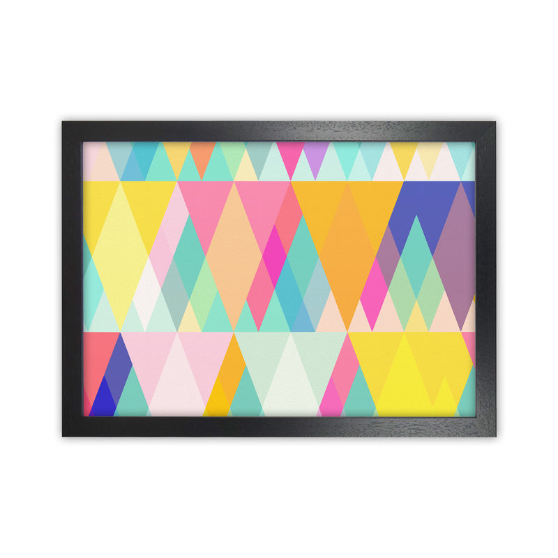 Happy Geometry Abstract Art Print by Seven Trees Design