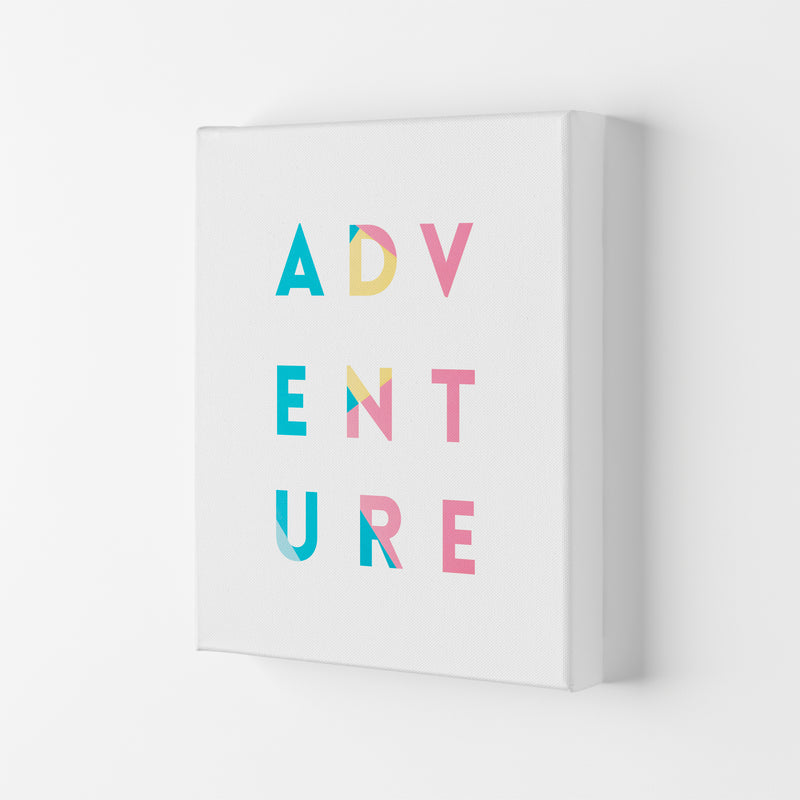 Adventure In Colors Quote Art Print by Seven Trees Design Canvas