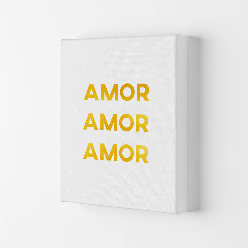Amor Amor Amor Quote Art Print by Seven Trees Design Canvas
