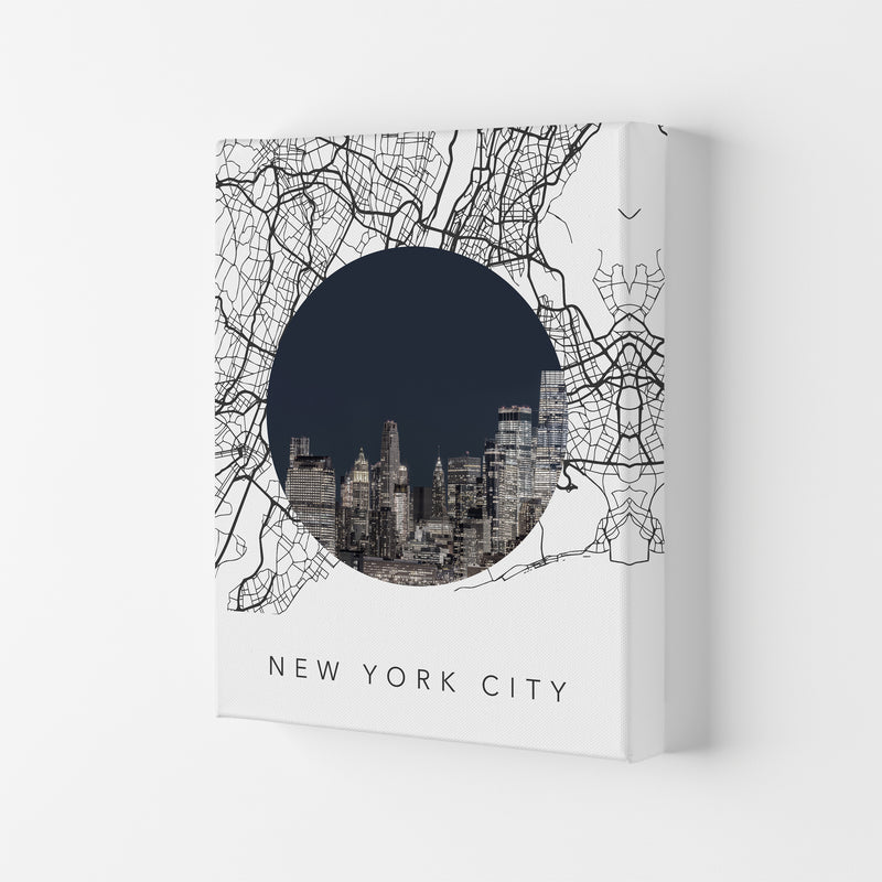 New York City Streets Collage Art Print by Seven Trees Design Canvas