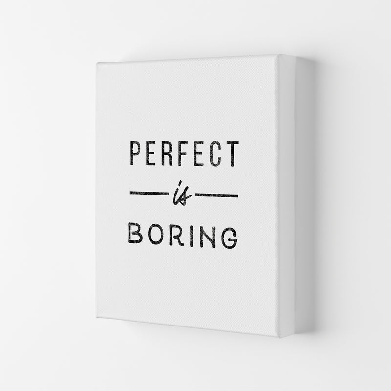 Perfect Is Boring Quote Art Print by Seven Trees Design Canvas