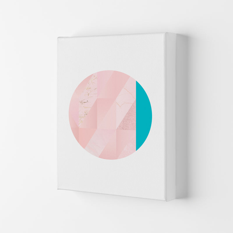 Pink Marble Circle II Abstract Art Print by Seven Trees Design Canvas