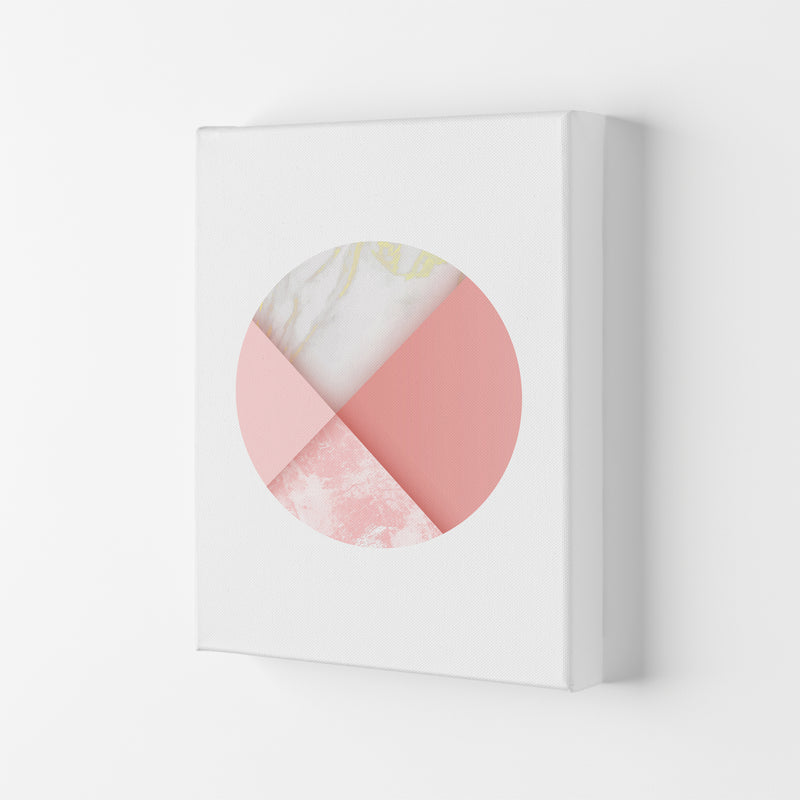 Pink Marble Circle III Abstract Art Print by Seven Trees Design Canvas