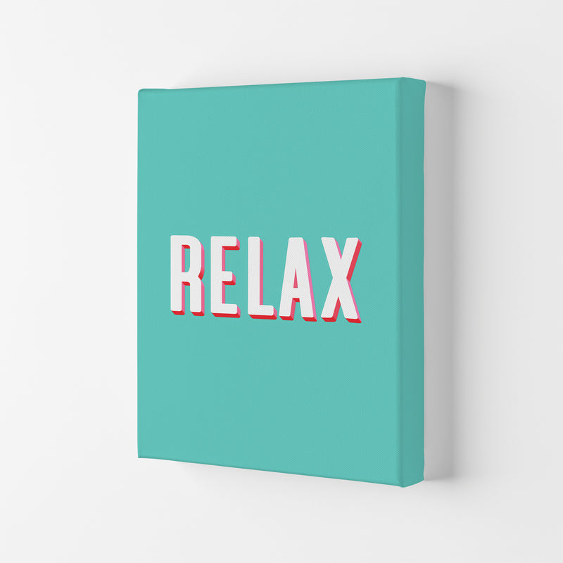 Relax Quote Art Print by Seven Trees Design Canvas