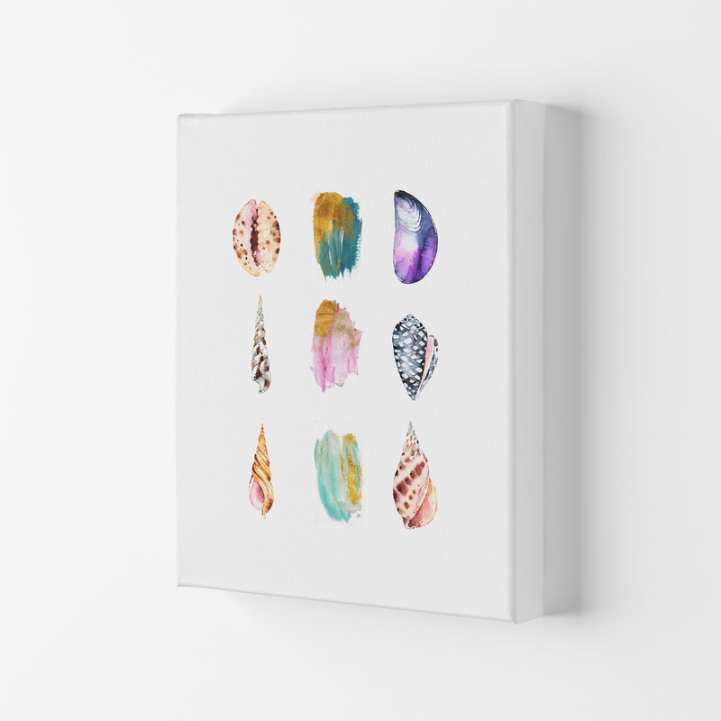 Sea And Brush Strokes I Shell Art Print by Seven Trees Design Canvas