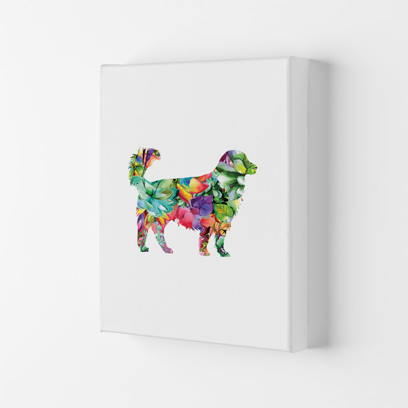 Succulents Dog Animal Art Print by Seven Trees Design Canvas