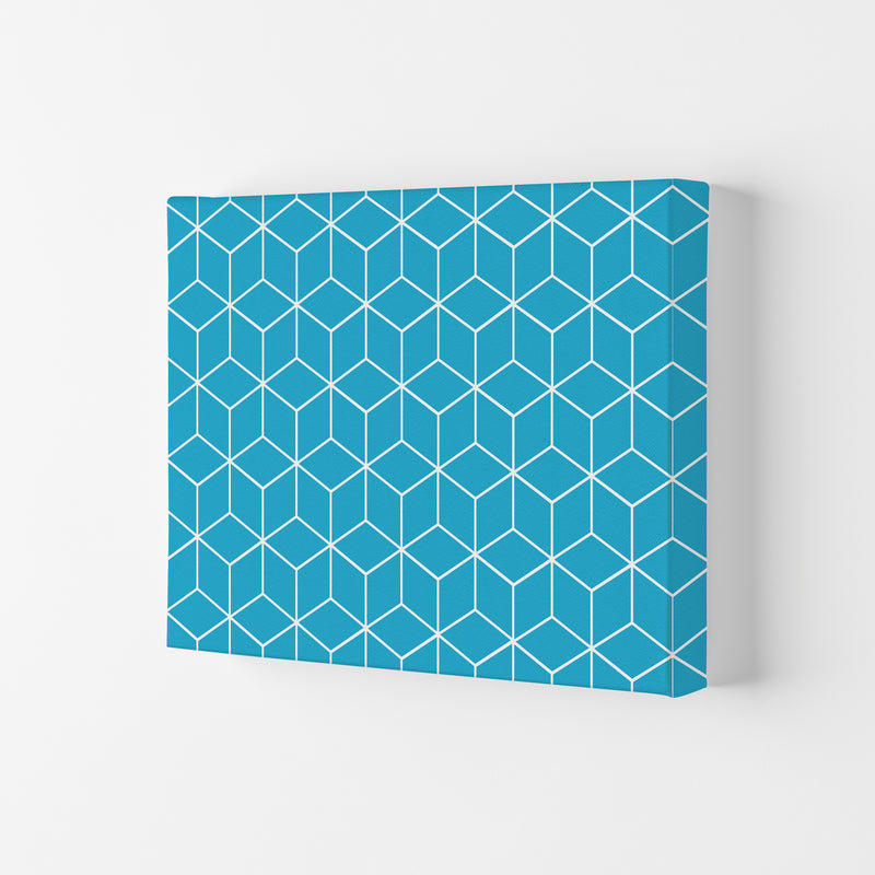 The Blue Cubes Art Print by Seven Trees Design Canvas