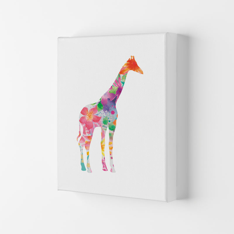 The Floral Giraffe Animal Art Print by Seven Trees Design Canvas