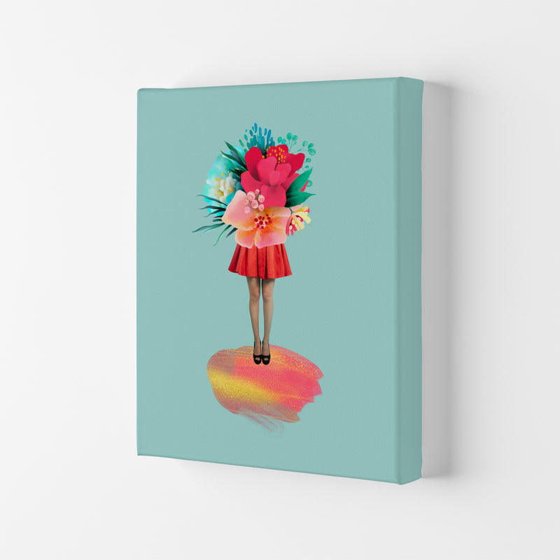 The Floral Girl Art Print by Seven Trees Design Canvas