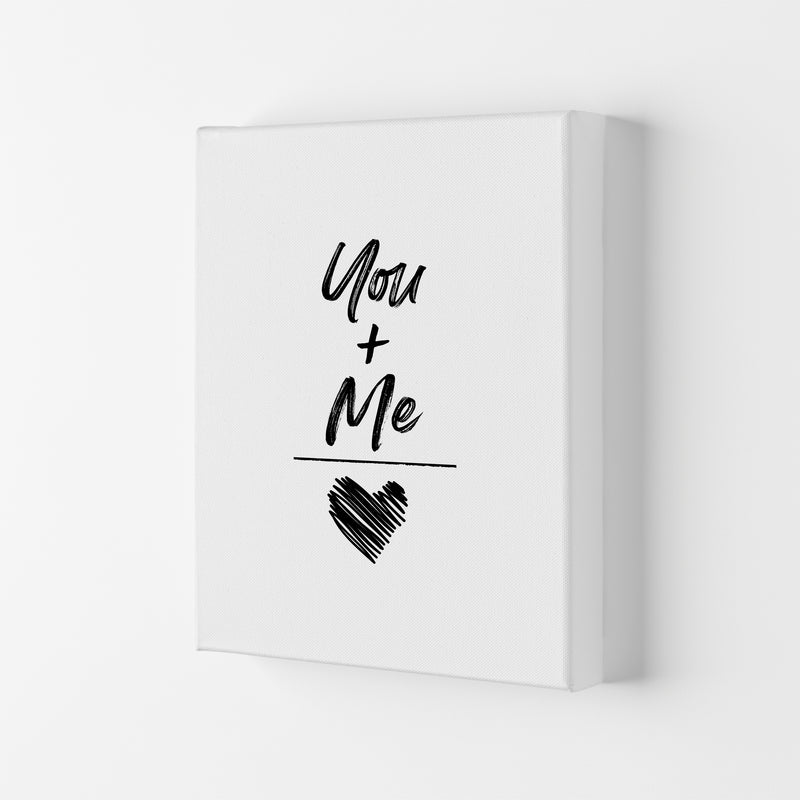 You And Me Quote Art Print by Seven Trees Design Canvas