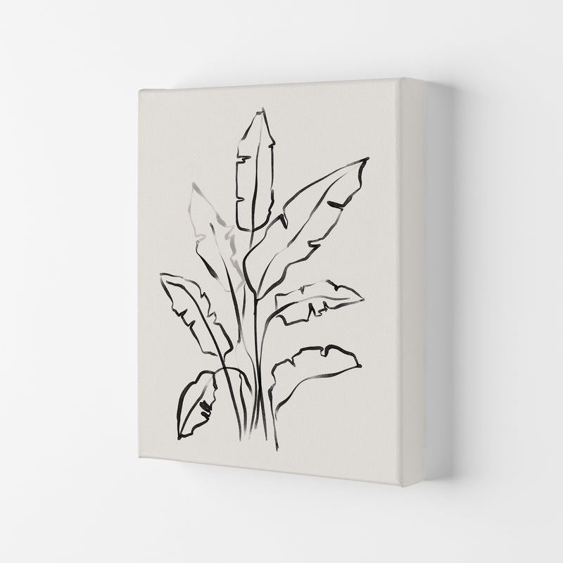 Banana Leafs Drawing Art Print by Seven Trees Design Canvas