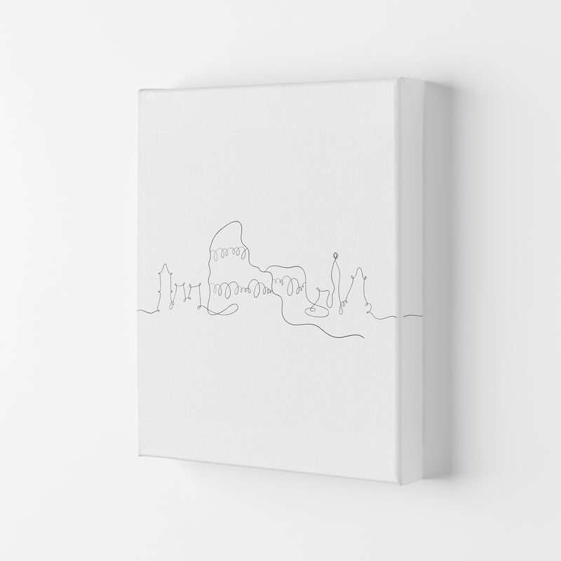 One Line Rome Art Print by Seven Trees Design Canvas