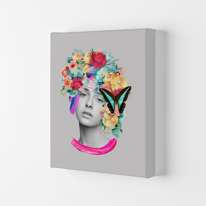 The Girl and the Butterfly Art Print by Seven Trees Design Canvas
