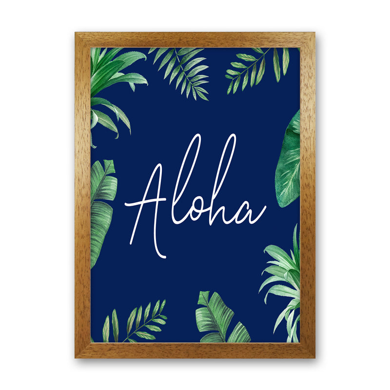 Aloha Botanical Art Print by Seven Trees Design Oak Grain