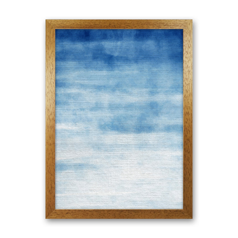 Abstract Blue Art Print by Seven Trees Design Oak Grain