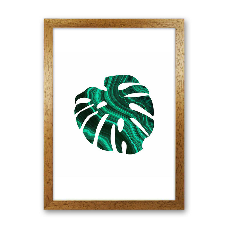 Green Marble Leaf I Art Print by Seven Trees Design Oak Grain