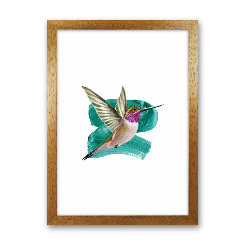 Modern Humingbird I Art Print by Seven Trees Design Oak Grain