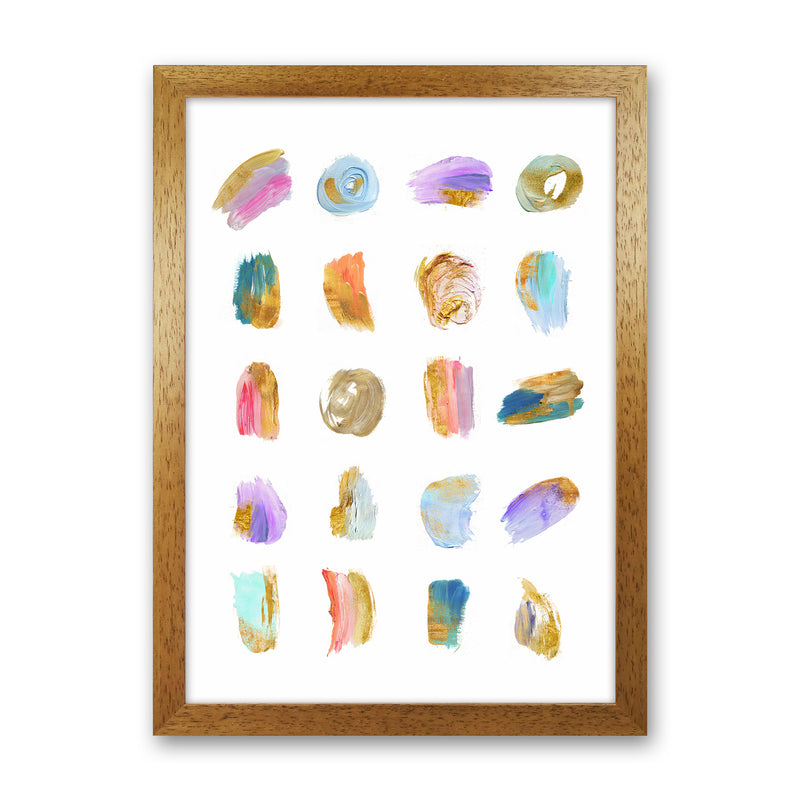 Painting Strokes Abstract Art Print by Seven Trees Design Oak Grain