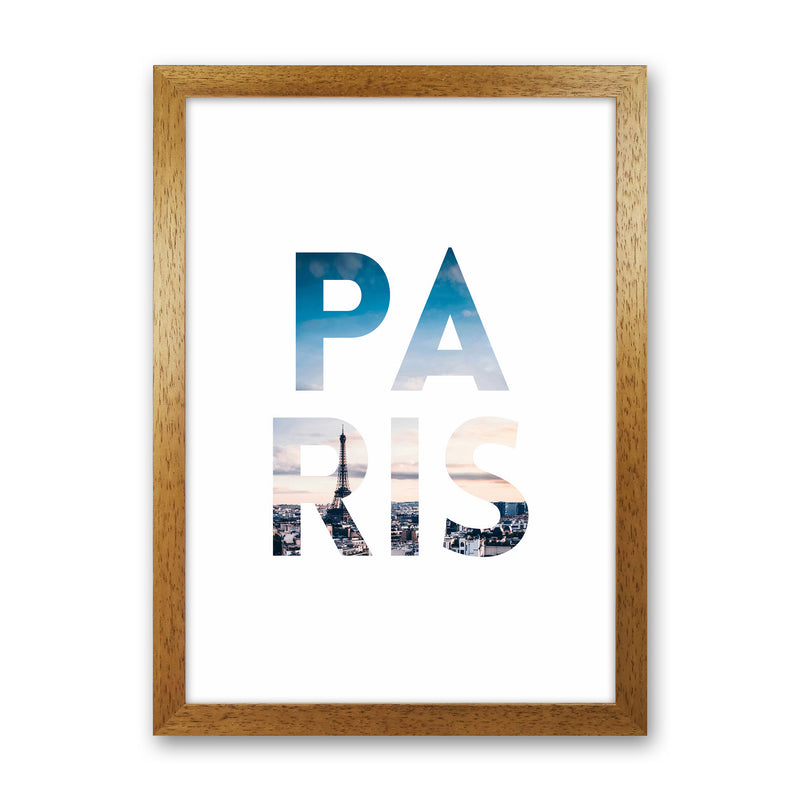 Paris Collage Letters Art Print by Seven Trees Design Oak Grain