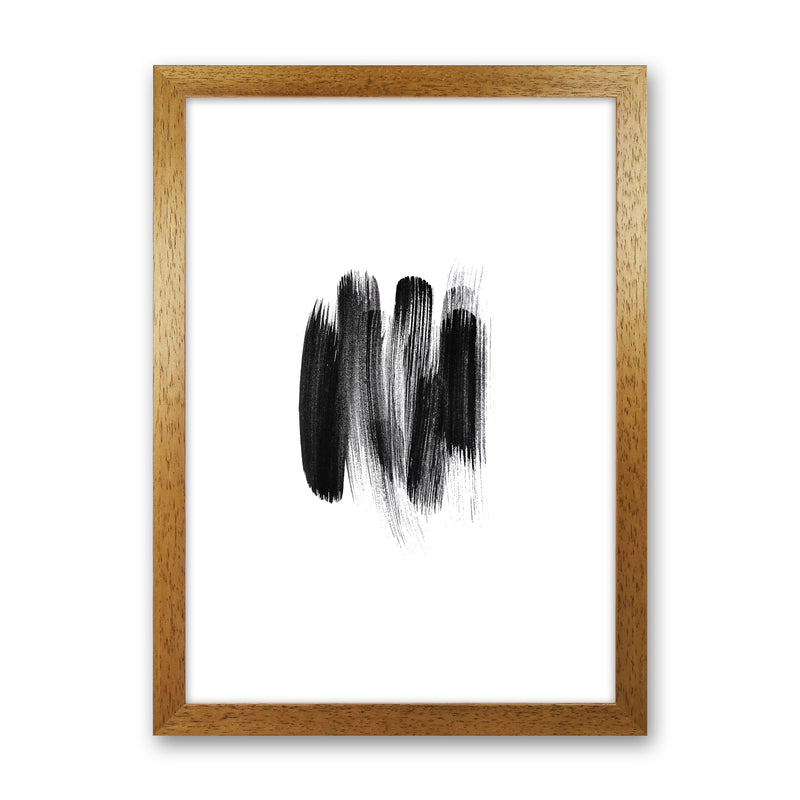 The Black Strokes Abstract Art Print by Seven Trees Design Oak Grain