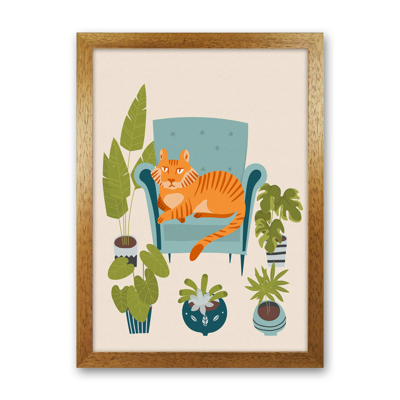The Tiger of the city Art Print by Seven Trees Design Oak Grain