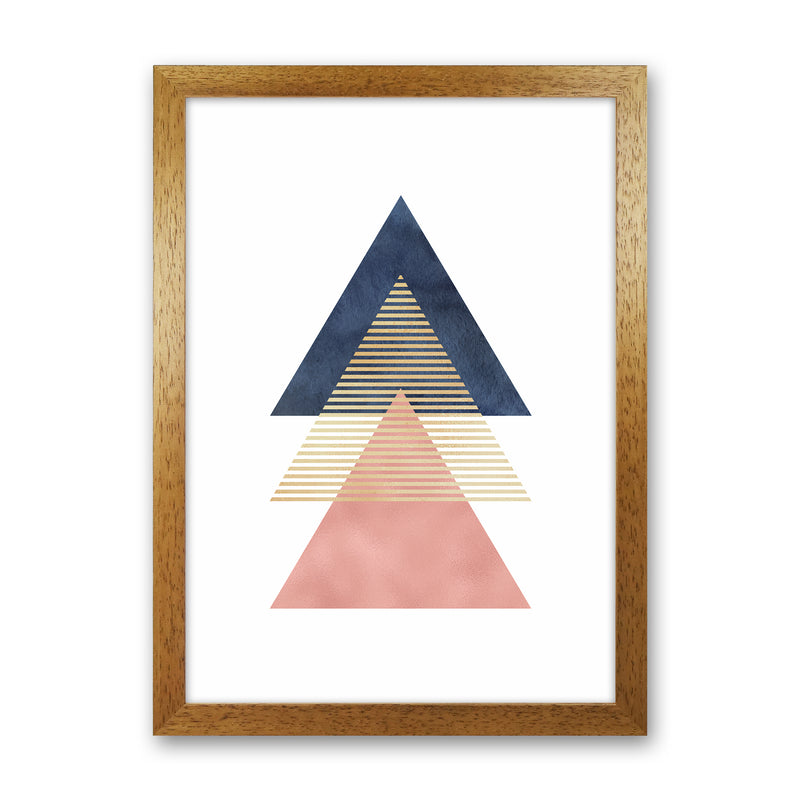 The Triangles Art Print by Seven Trees Design Oak Grain