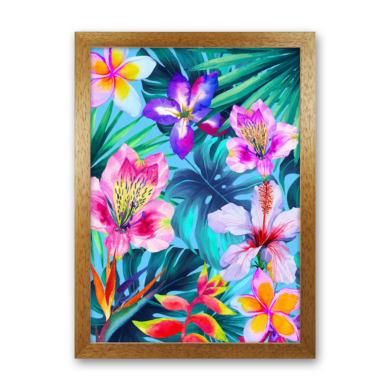 The Tropical Flowers Art Print by Seven Trees Design Oak Grain