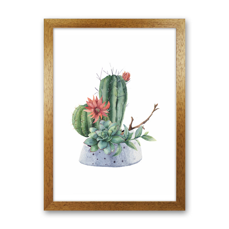 The Watercolor Cactus Art Print by Seven Trees Design Oak Grain