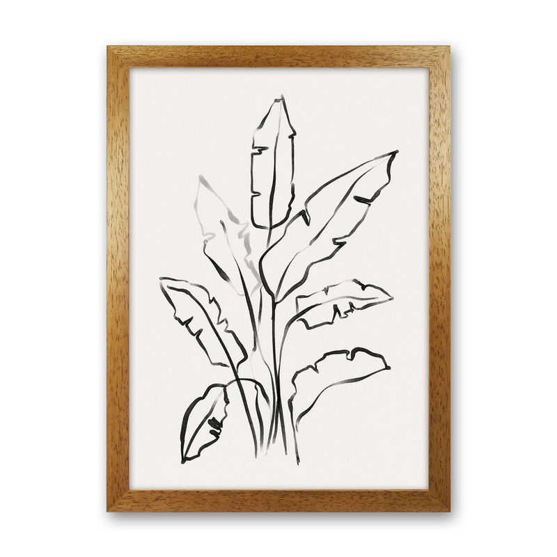 Banana Leafs Drawing Art Print by Seven Trees Design Oak Grain