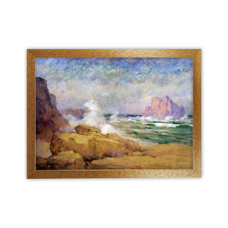 The Ocean and the Bay Painting Art Print by Seven Trees Design Oak Grain