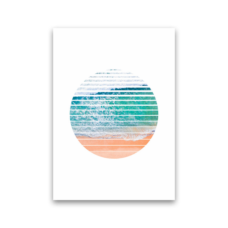 Geometric Ocean Art Print by Seven Trees Design Print Only