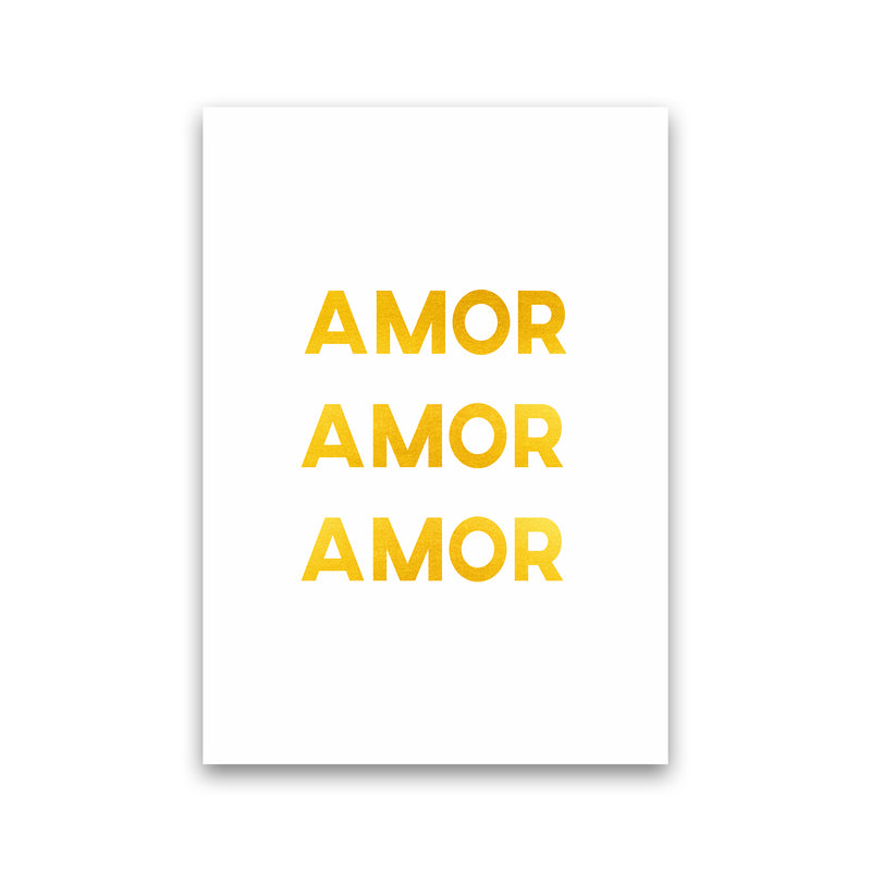 Amor Amor Amor Quote Art Print by Seven Trees Design Print Only