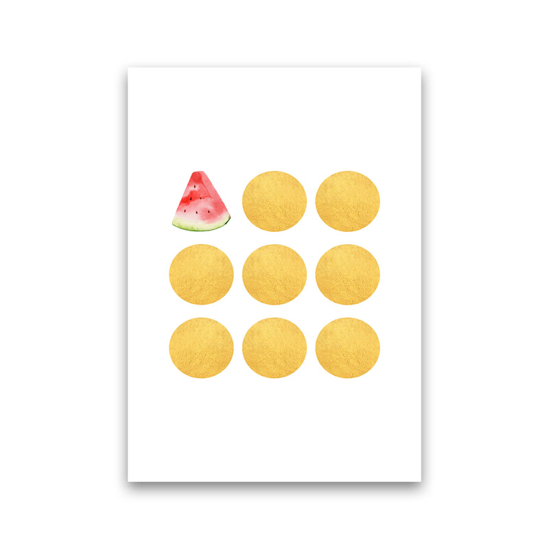 Gold Watermelon Kitchen Art Print by Seven Trees Design Print Only