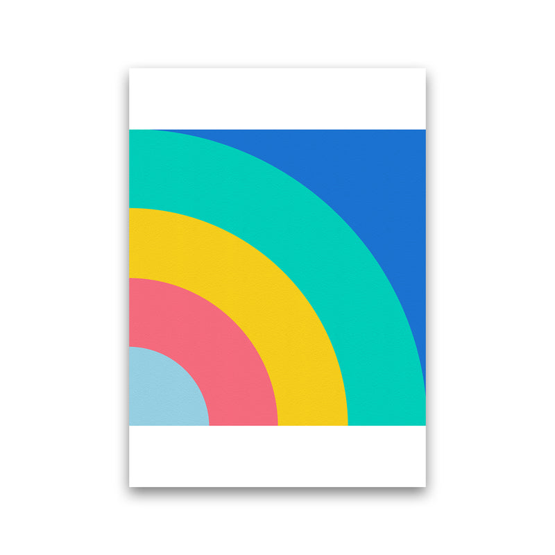 Happy shapes II Rainbow Art Print by Seven Trees Design Print Only