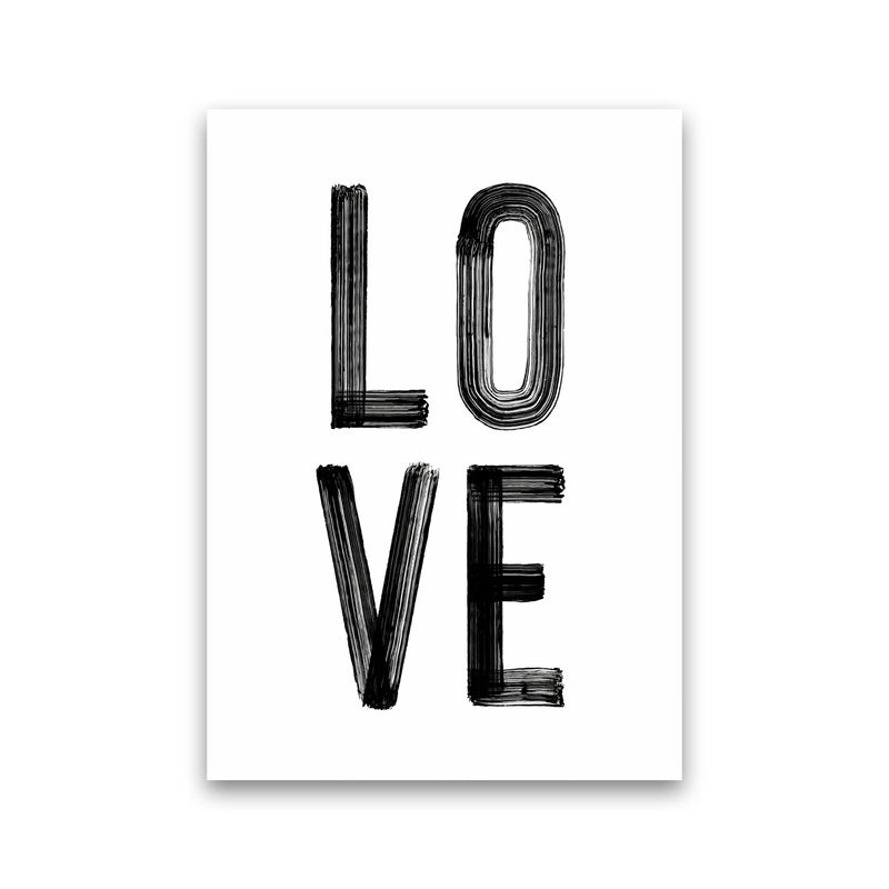 Love in Black Quote Art Print by Seven Trees Design Print Only