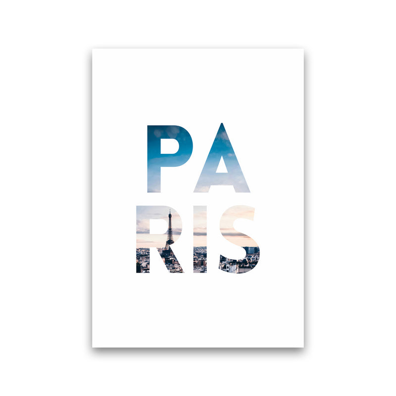 Paris Collage Letters Art Print by Seven Trees Design Print Only
