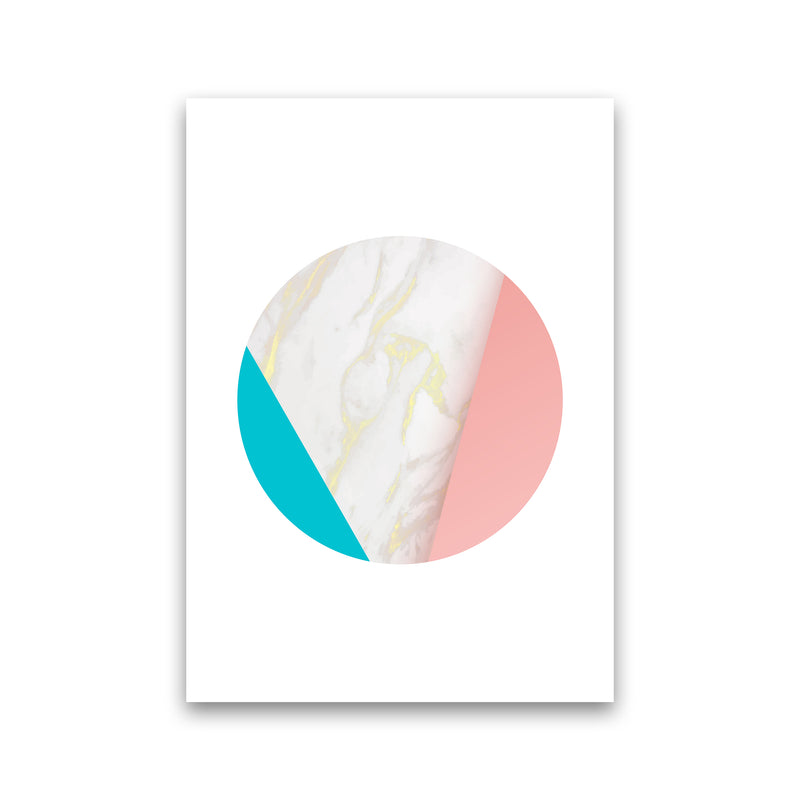 Pink Marble Circle I Abstract Art Print by Seven Trees Design Print Only