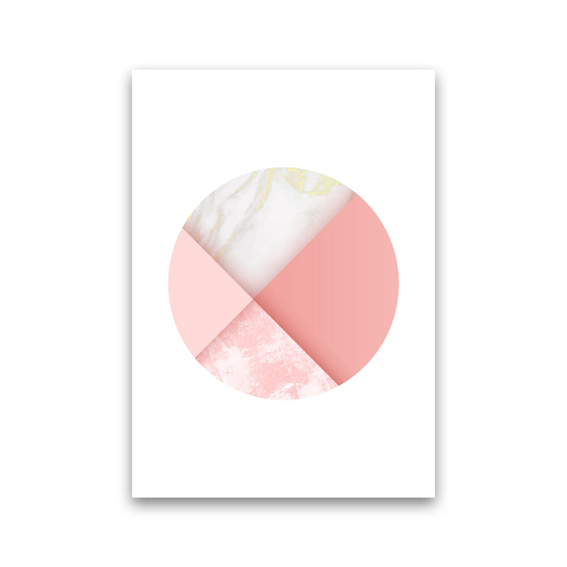 Pink Marble Circle III Abstract Art Print by Seven Trees Design Print Only