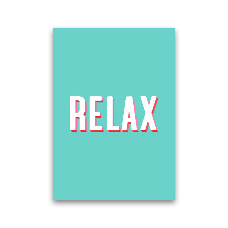 Relax Quote Art Print by Seven Trees Design Print Only