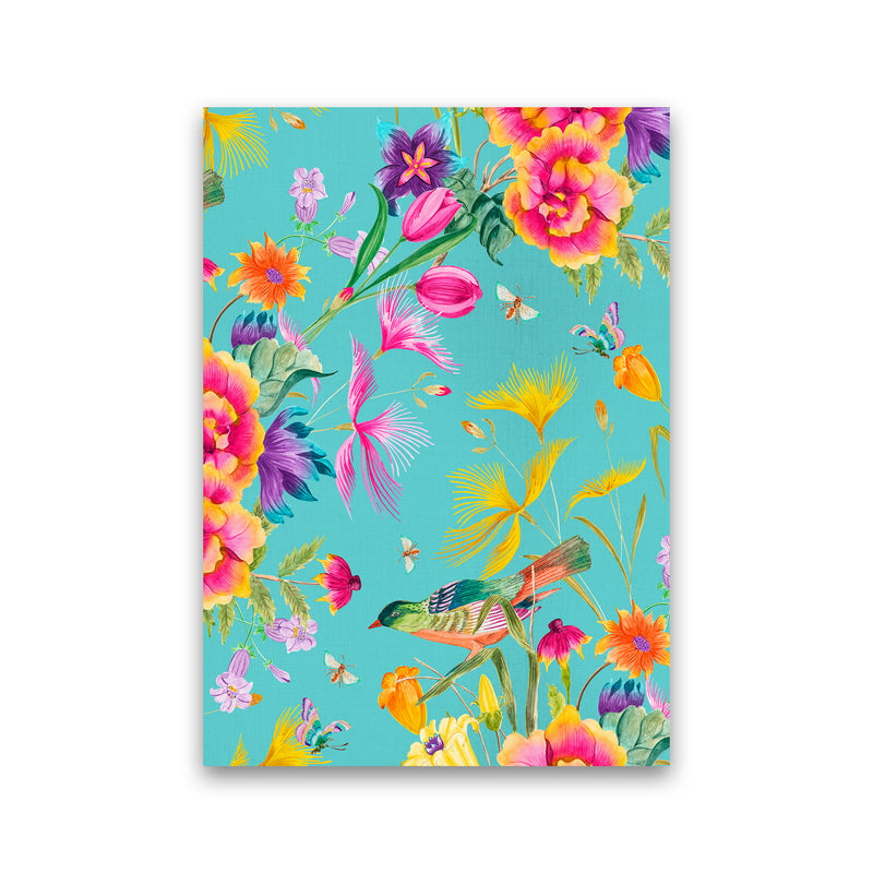 Spring Joy in blue Floral Art Print by Seven Trees Design Print Only