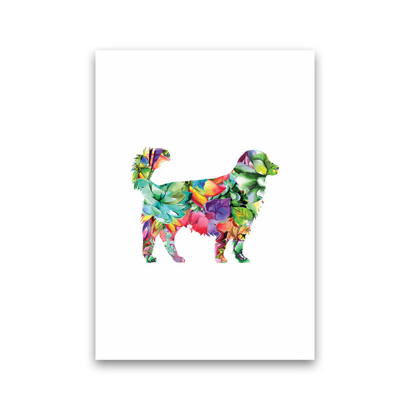 Succulents Dog Animal Art Print by Seven Trees Design Print Only