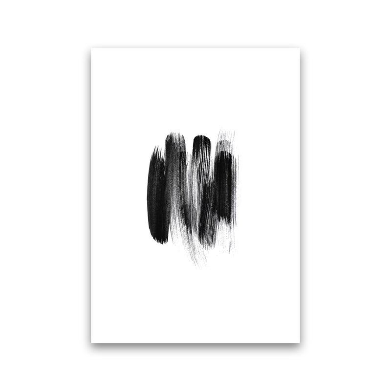 The Black Strokes Abstract Art Print by Seven Trees Design Print Only