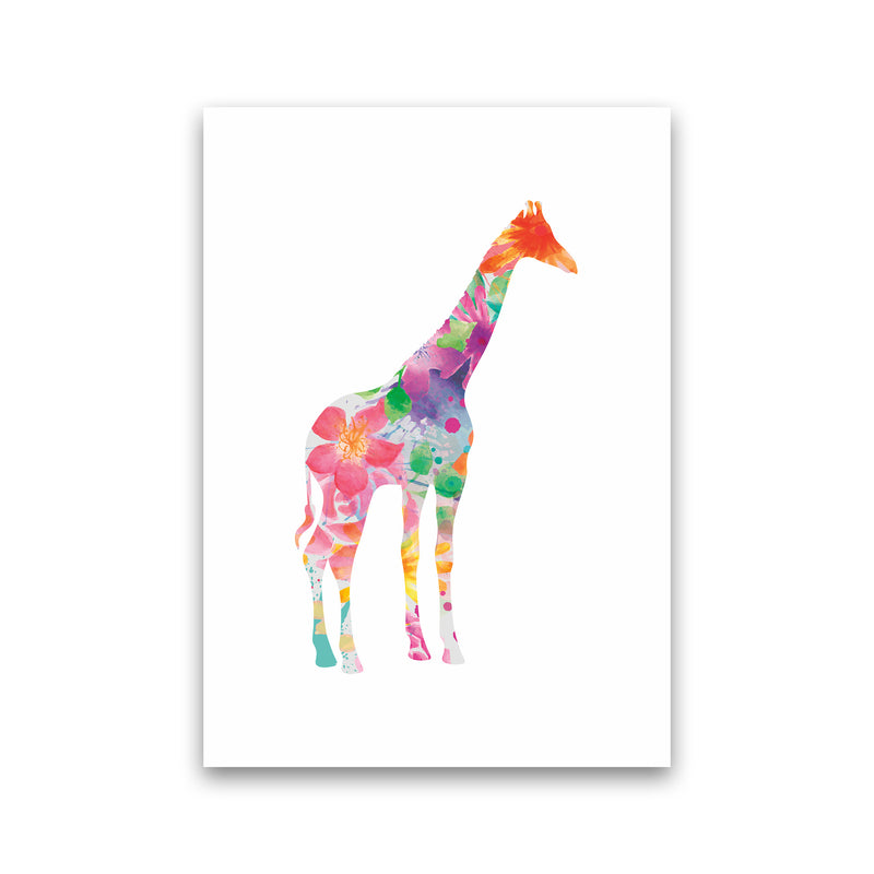 The Floral Giraffe Animal Art Print by Seven Trees Design Print Only