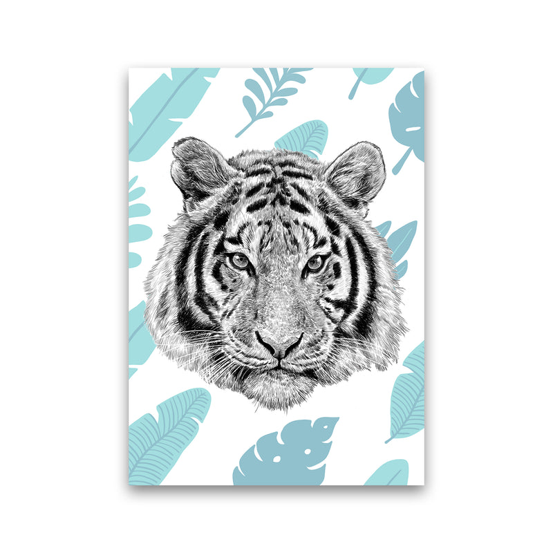 Tropical Tiger Animal Art Print by Seven Trees Design Print Only